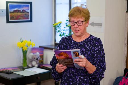 Uvodoma je na otvoritvi predstavila  Avstralijo Angelca Maček_02